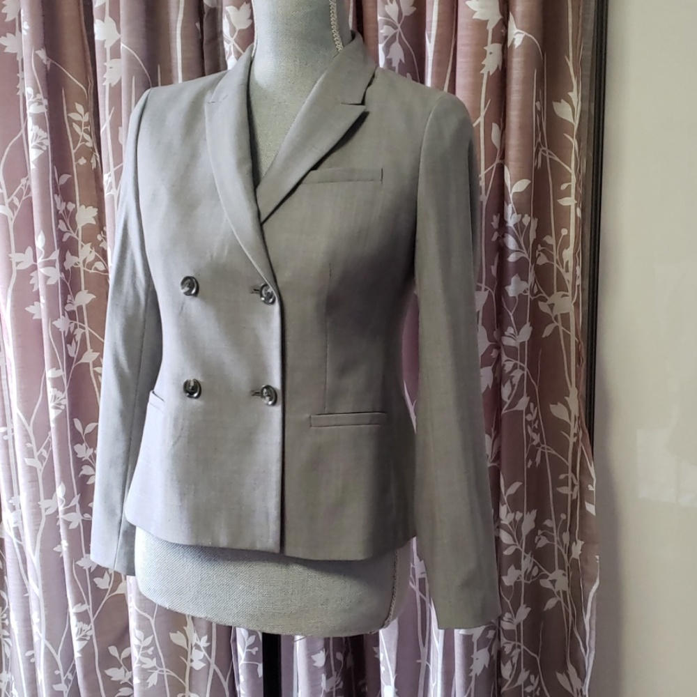 Banana republic light gray blazer sz 00p